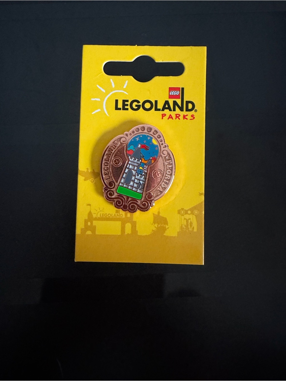 Bronze Castle LEGO LegoLand Parks Enamel Lapel Pin - Collectible Tradable